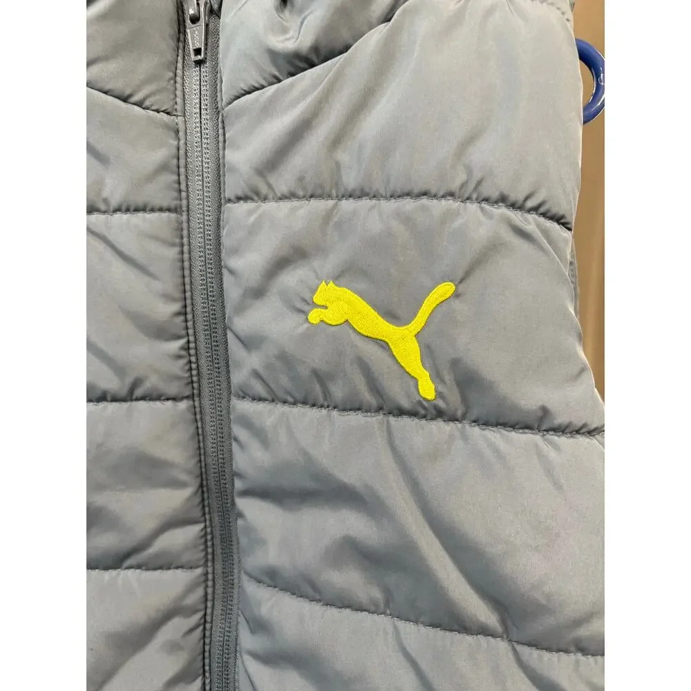 Gray Puffer Vest - Puma - S (7/8)